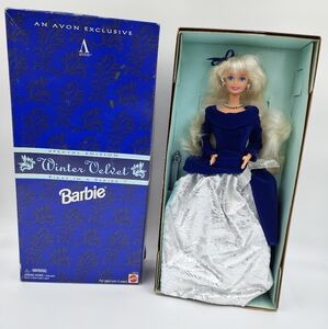 Avon's 1995 Winter Velvet Barbie NIB